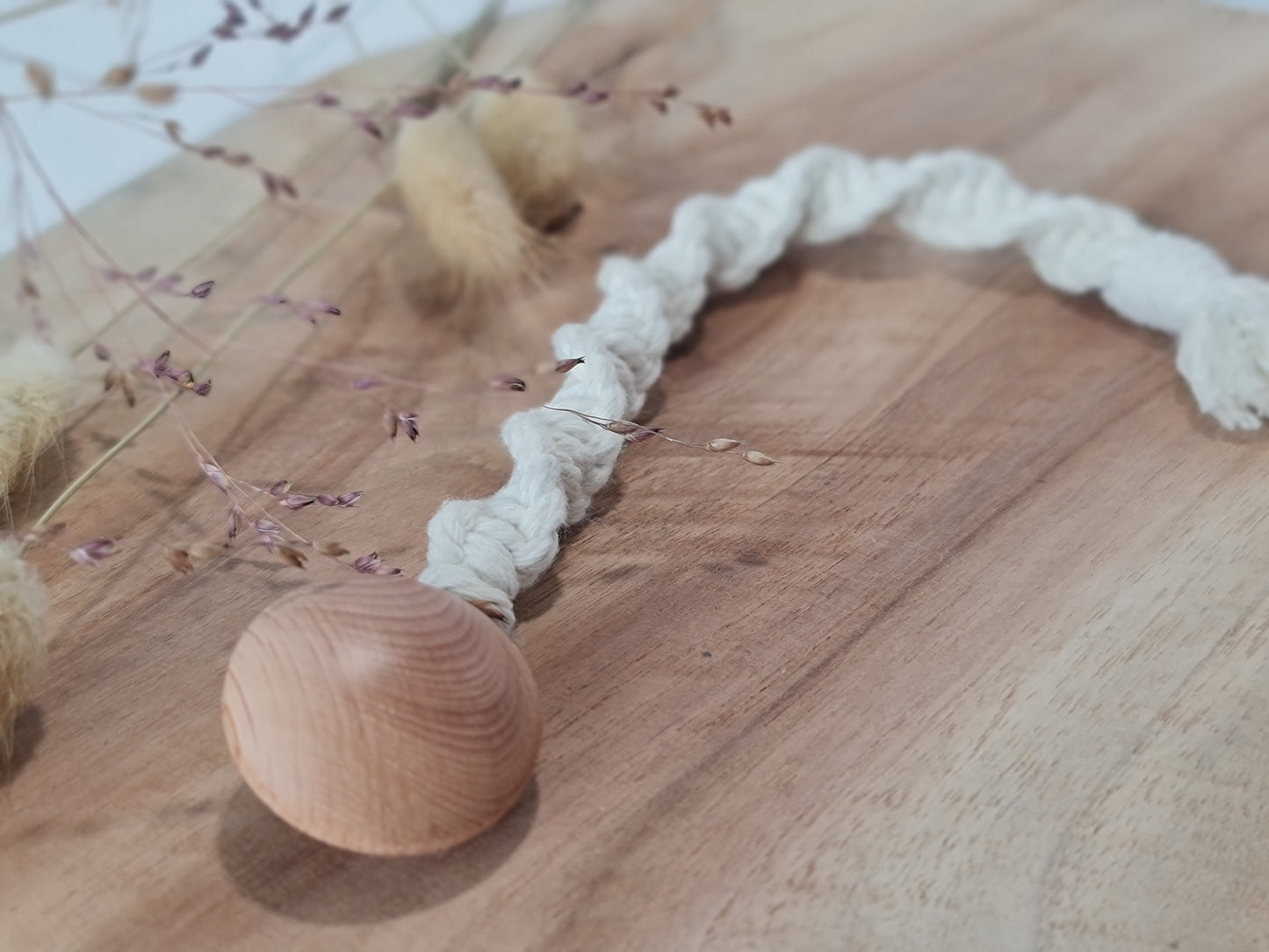 Makramee Schnullerkette Wave