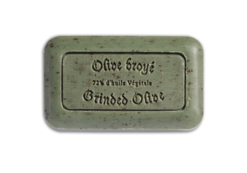 Set: Seifeschale Olivenholz Oval mit Seife