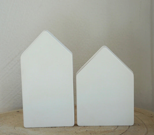 Dekorative Häuser im 2er Set - Pure White